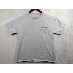 Y2K 2006 Moonlite Bunny Ranch USA "Great Service" Gray Pocket M/L Shirt *